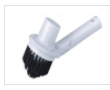 Cepillo de Nylon negro para esquinas con toma de aspirado