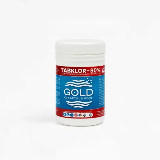 [17209001] Tableta de Cloro Blanca GOLD Chemicals Pool 90% (1kg)